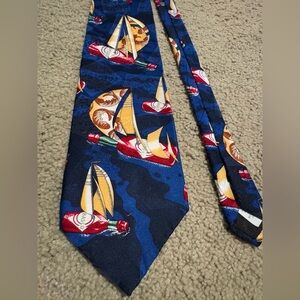 Vintage Tabasco sailboat 100% silk Tie
